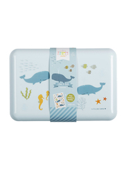 A Little Lovely Company Ocean Lunch Box, Blue