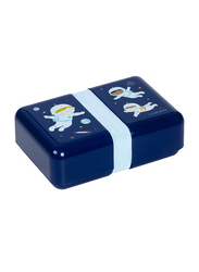 A Little Lovely Company Astronauts Lunch Box, Navy Blue
