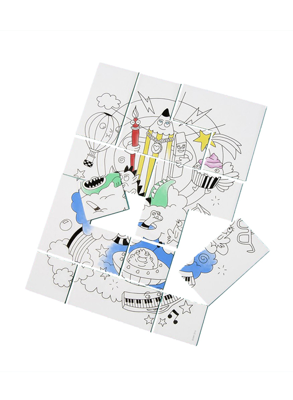 Omy 12-Piece Fantastic Coloring Puzzle