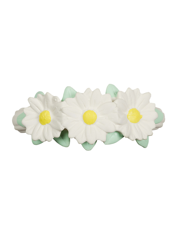 A Little Lovely Company Teething Ring, Daisy Chain, White