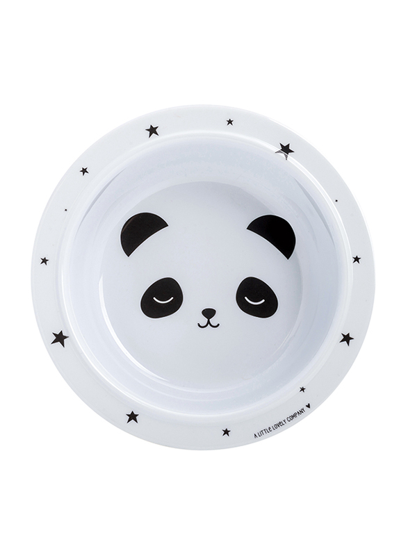 A Little Lovely Company Panda Dinner Set, White/Black