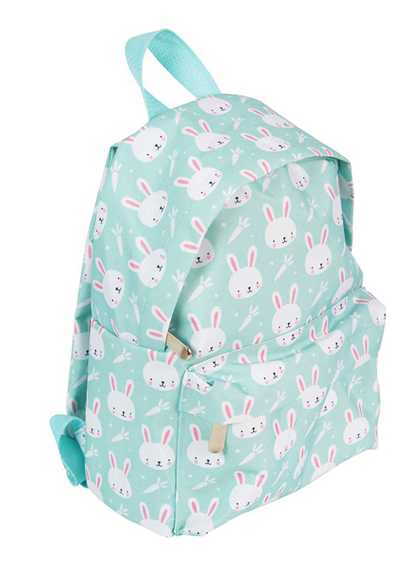 A little Lovely Company Rabbits Mini Backpack Bag for Girls, Green