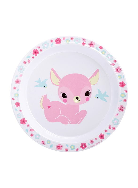 A Little Lovely Company Deer Dinner Set, White