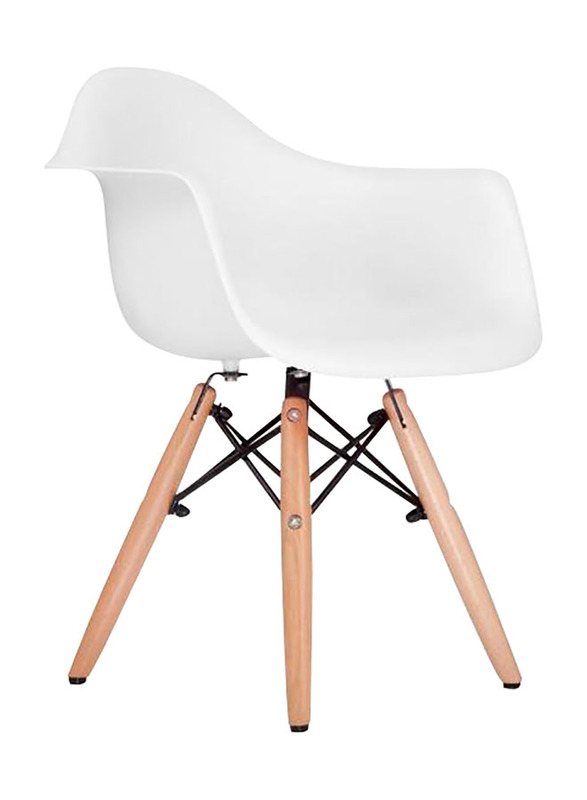 

Caramel and Sun Kids Armchair, White