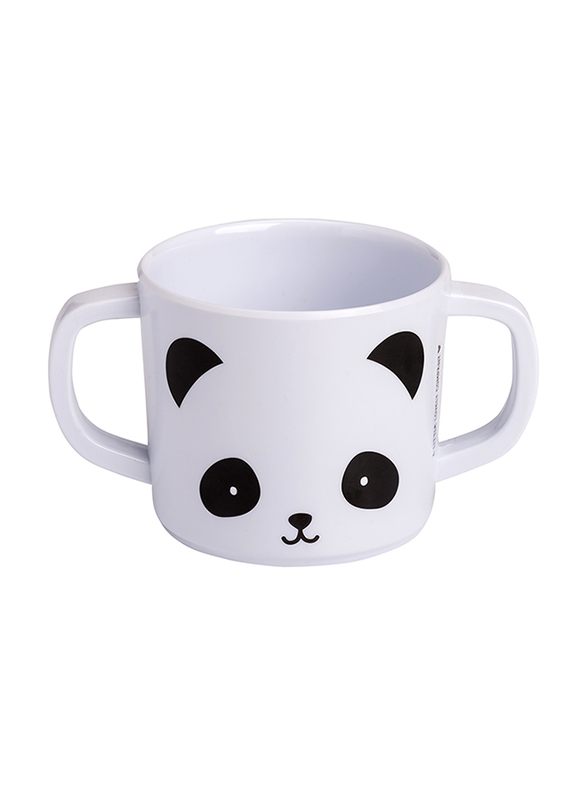 A Little Lovely Company Panda Dinner Set, White/Black