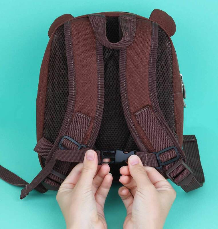 A Little Lovely Company Bear Little Backpack Bag for Kids, Brown