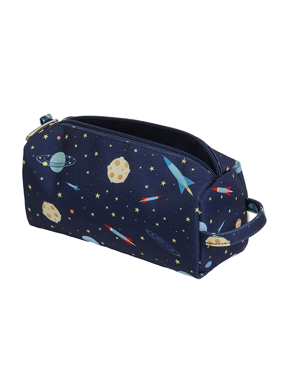 A Little Lovely Company Space Pencil Case for Boys, Blue