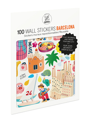 OMY Barcelona Wall Stickers Set, 100 Pieces, Ages 3+