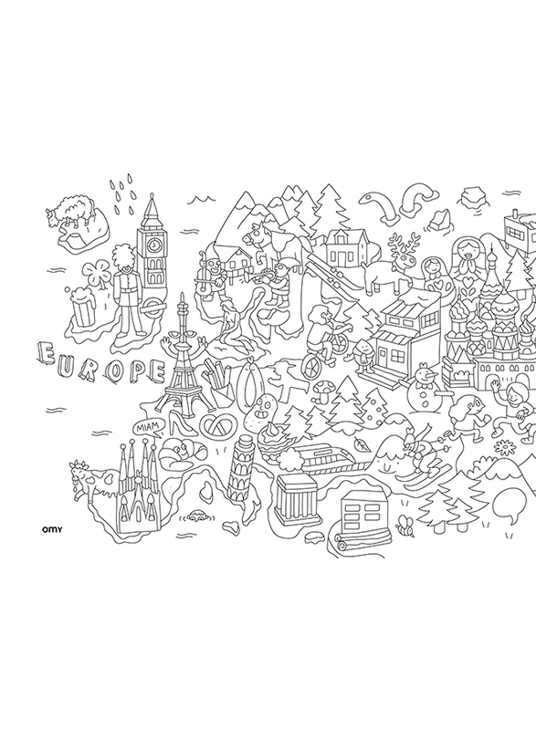 OMY Atlas Placemats, Ages 3+