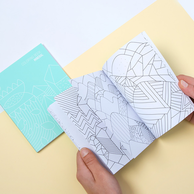 OMY Mineral Coloring Notebook, Ages 3+