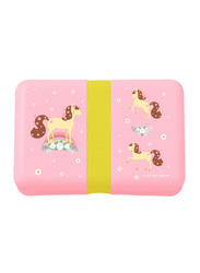 A Little Lovely Company Horse PP Plastic Lunch Box, 850ml, Pink