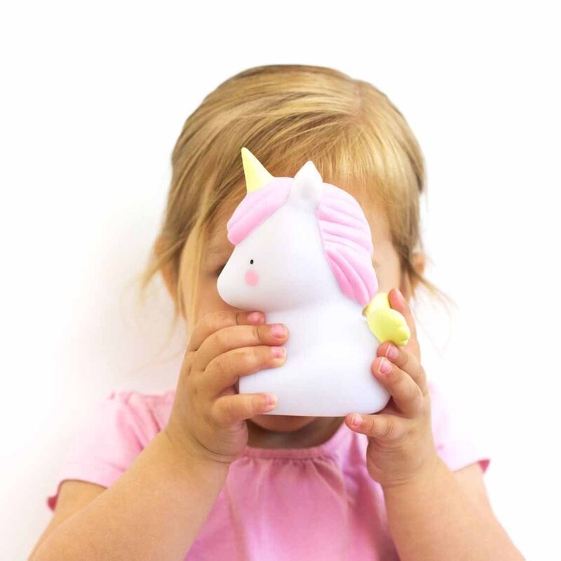 A Little Lovely Company Mini Light, Unicorn, White