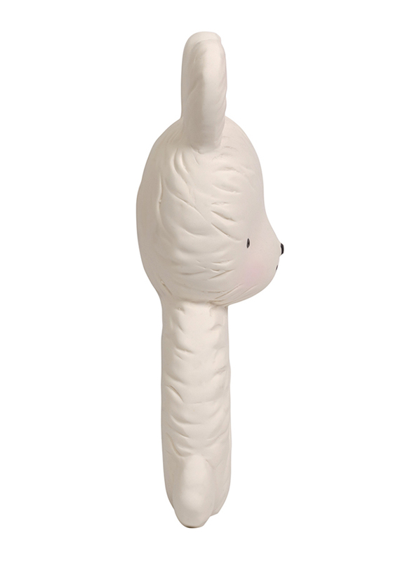 A Little Lovely Company Bunny Natural Rubber Teething Ring, Beige