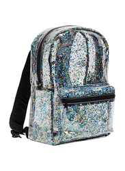 A Little Lovely Company Glitter Backpack Bag for Girls, Black/Transparent