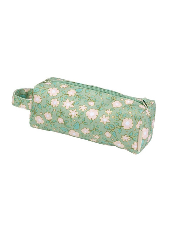 

A Little Lovely Company Blossoms Pencil Case, Green