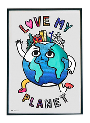 OMY Love My Planet Large Poster, Teal