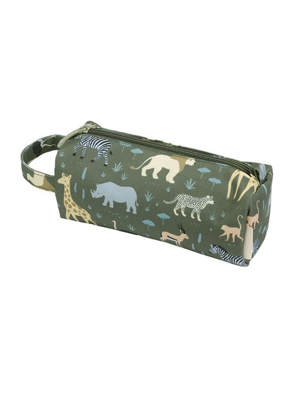 

A Little Lovely Company Savanna Pencil Case, Green
