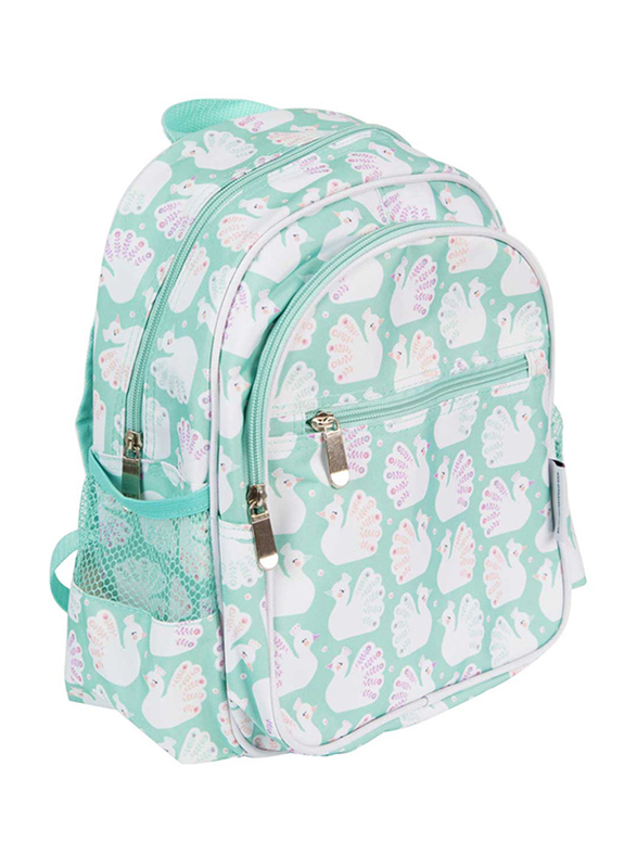 A Little Lovely Company Peacocks Backpack Bag for Girls, Green