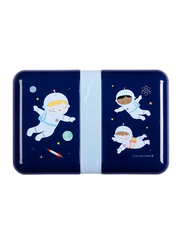 A Little Lovely Company Astronauts Lunch Box, Navy Blue
