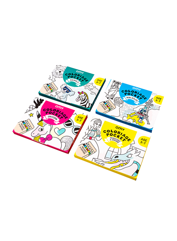 

OMY Pocket Coloring Paris, Multicolour