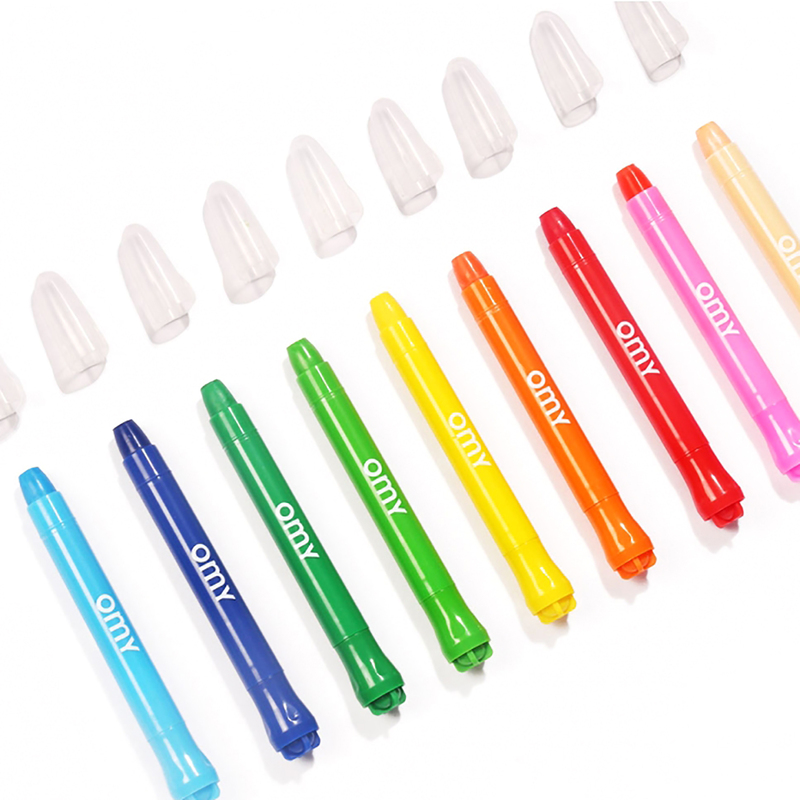 OMY Gel Crayons, 9 Pieces, Ages 3+