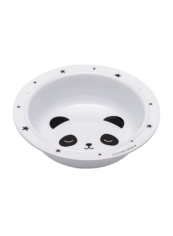 A Little Lovely Company Panda Dinner Set, White/Black