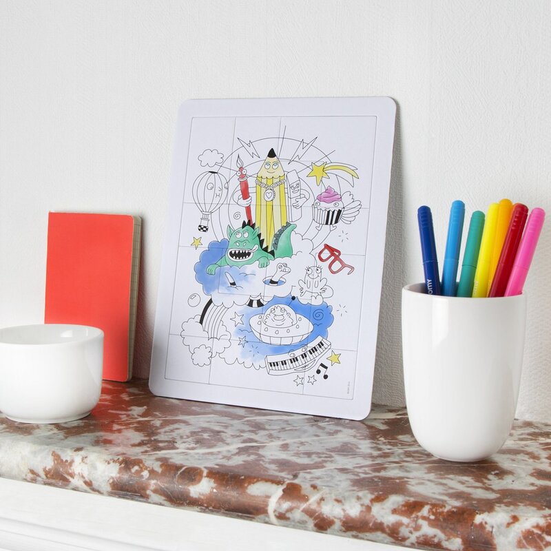Omy 12-Piece Fantastic Coloring Puzzle