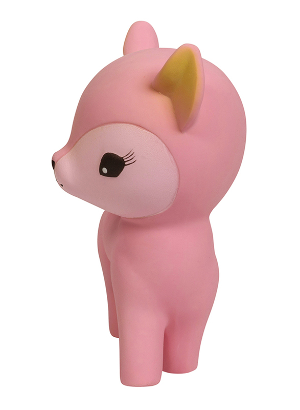 A Little Lovely Company Deer Natural Rubber Teething Toy, Pink