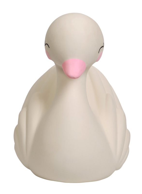 A Little Lovely Company Swan Natural Rubber Teething Toy, White