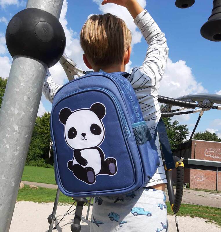 A Little Lovely Company Panda New Backpack Bag for Kids, Blue