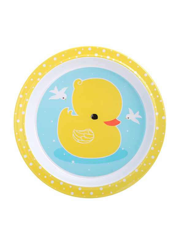 A Little Lovely Company Duck Dinner Set, Yellow/Blue/White