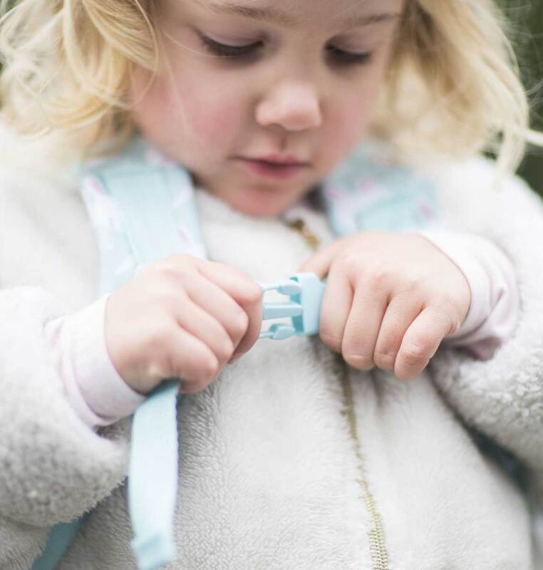 A little Lovely Company Rabbits Mini Backpack Bag for Girls, Green