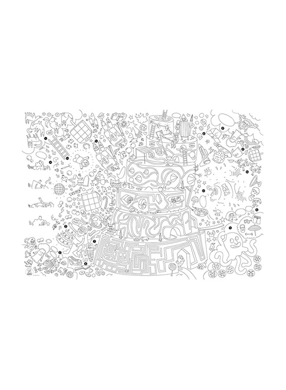 Omy Play Large Poster, Black/ White