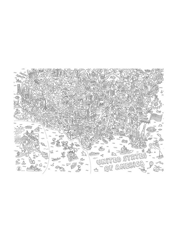 Omy USA Large Poster, White