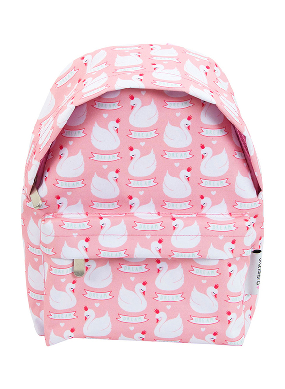 A little Lovely Company Swans Mini Backpack Bag for Girls, Pink