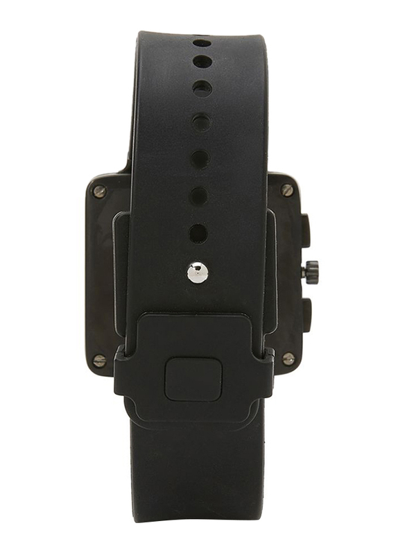 Issey Miyake Vakio Analog Unisex Watch with Rubber Band, ISM60006, Black-Purple