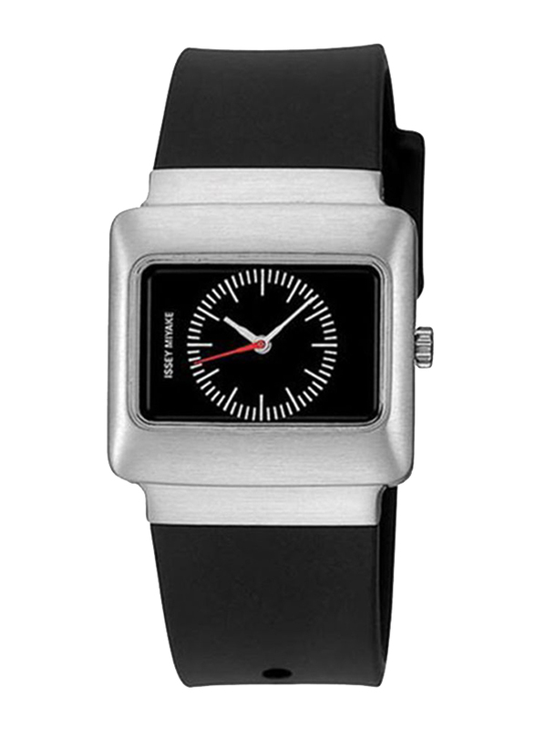 

Issey Miyake Vakio Analog Unisex Watch with Rubber Band, ISM60170, Black