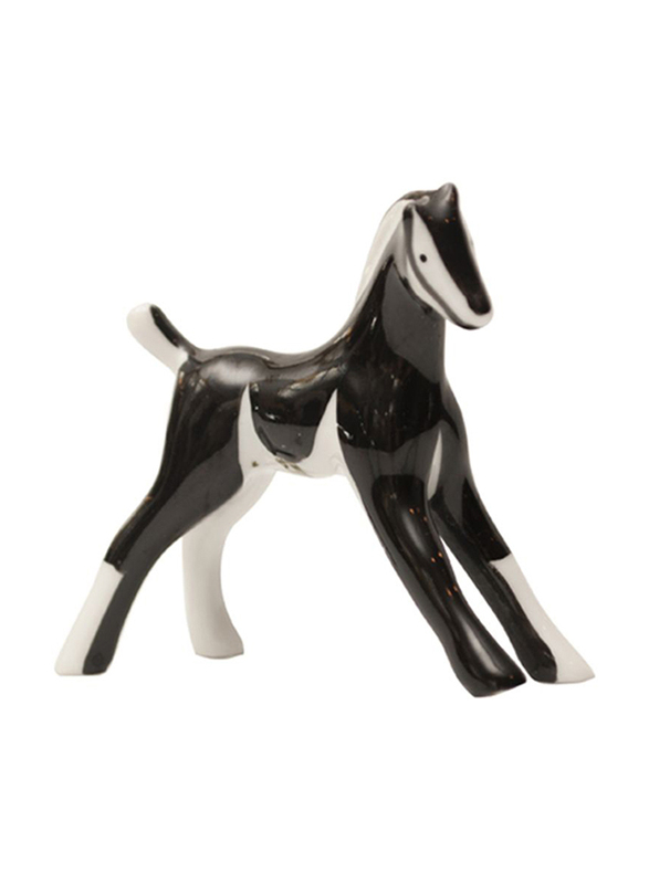 

Cmielow Pony Figurine Indoor Decorative Accents, Black/White