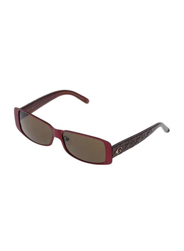 

Rochas Full Rim Rectangular Sunglasses for Women, Brown Lens, 930803, 120/11/130