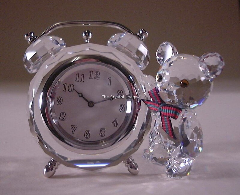 

Swarovski Memories Kris Bear Table Indoor Decorative Clock, Clear