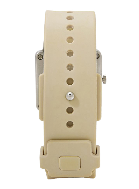 Issey Miyake Vakio Analog Unisex Watch with Rubber Band, ISM60087, Beige