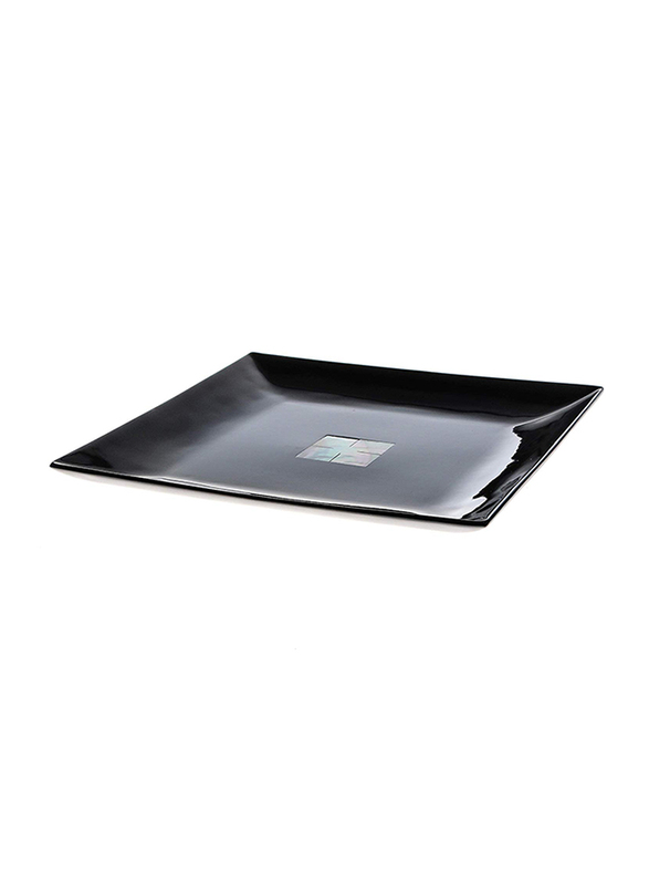 

NGA Lacquer Indoor Ware Plate, Black