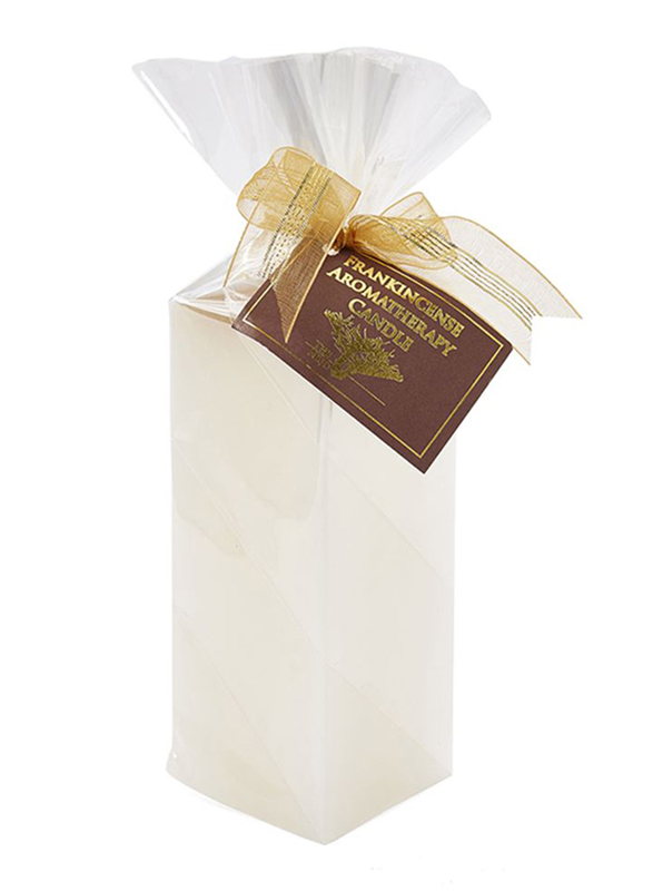 

The Nejd Square Shaped Frankincense Indoor/Outdoor Candle, Beige