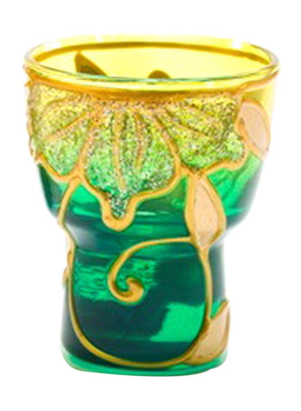 

Libra 6cm Tea Light Indoor/Outdoor Candle Holder, 2-Pieces, Green/Yellow