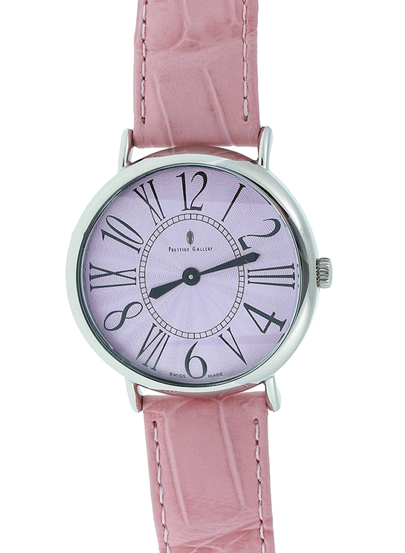 

Prestige Analog Watch for Women with Leather Band, Water Resistant, 21174 3P-ROR, Pink