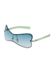 Lancaster Polarized Full Rim Butterfly Sunglasses for Women, Blue Lens, JBU555, 60/25/120