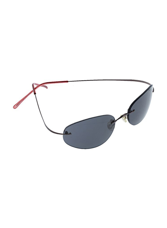 

Lancaster Shock Men Polarized Rimless Oval Sunglasses, Grey Lens, SUN02A, 60/25/120