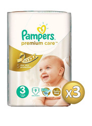 Pampers Diapers Size 3, Midi, 4-9 kg, 27 Count
