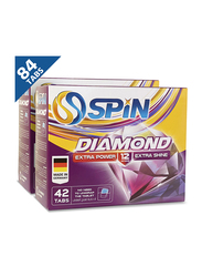 Spin Diamond Extra Power/Extra Shine Dishwasher Detergent Tablets, 2 Packs x 42 Tablets