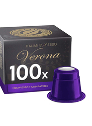 Real Coffee Italian Espresso Verona Coffee, 100 Capsules